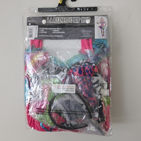 Dreamgirl Retro 80s Halloween Costume S (3 - 5) - Picture 4 of 8